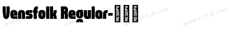Vensfolk Regular字体转换